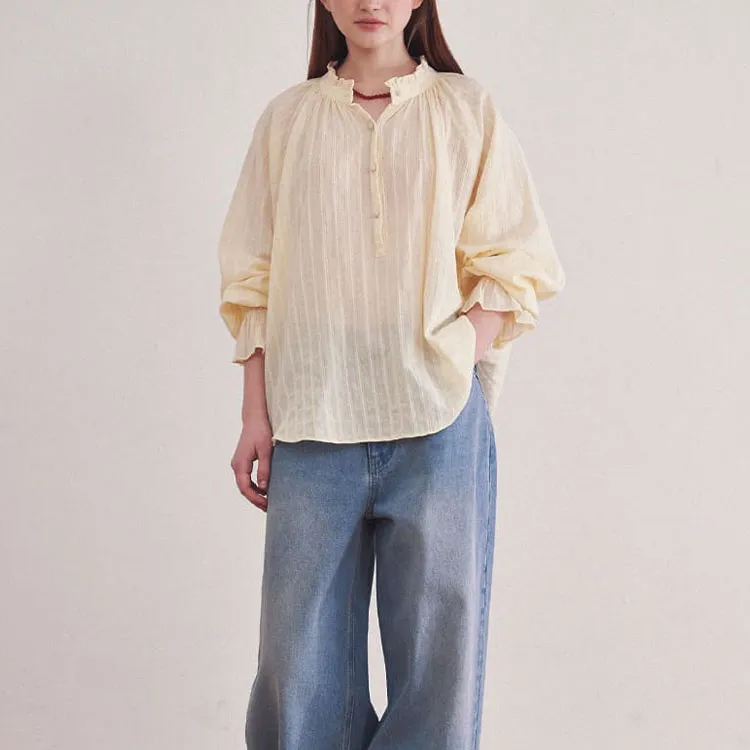 RONRON Shirts Women's Cream-2