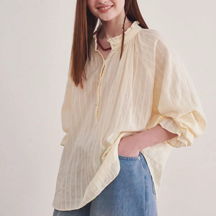 RONRON Shirts Women's Cream-3