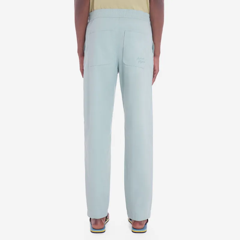 Maison Kitsune Logo Embroidered Straight Leg Trousers-2