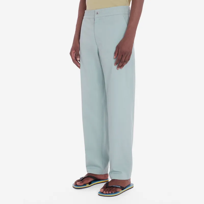 Maison Kitsune Logo Embroidered Straight Leg Trousers-3