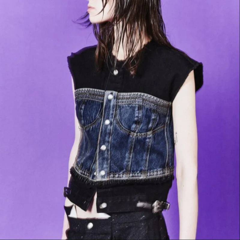 ANDERSSON BELL SS24 Tank Top Women's Blue Black-5