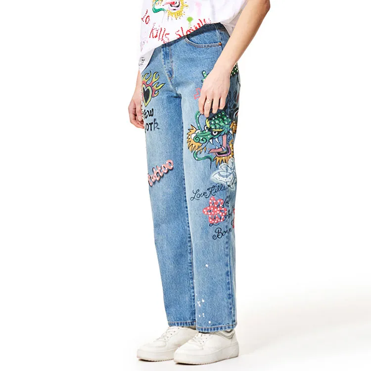 Ed Hardy SS24 Jeans Women's Indigo-4