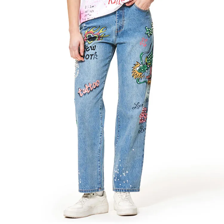 Ed Hardy SS24 Jeans Women's Indigo-2