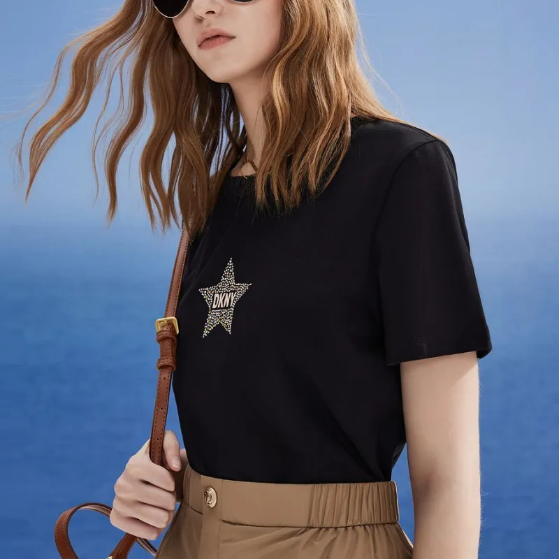 DKNY SS24 T Shirt Women's Black-3
