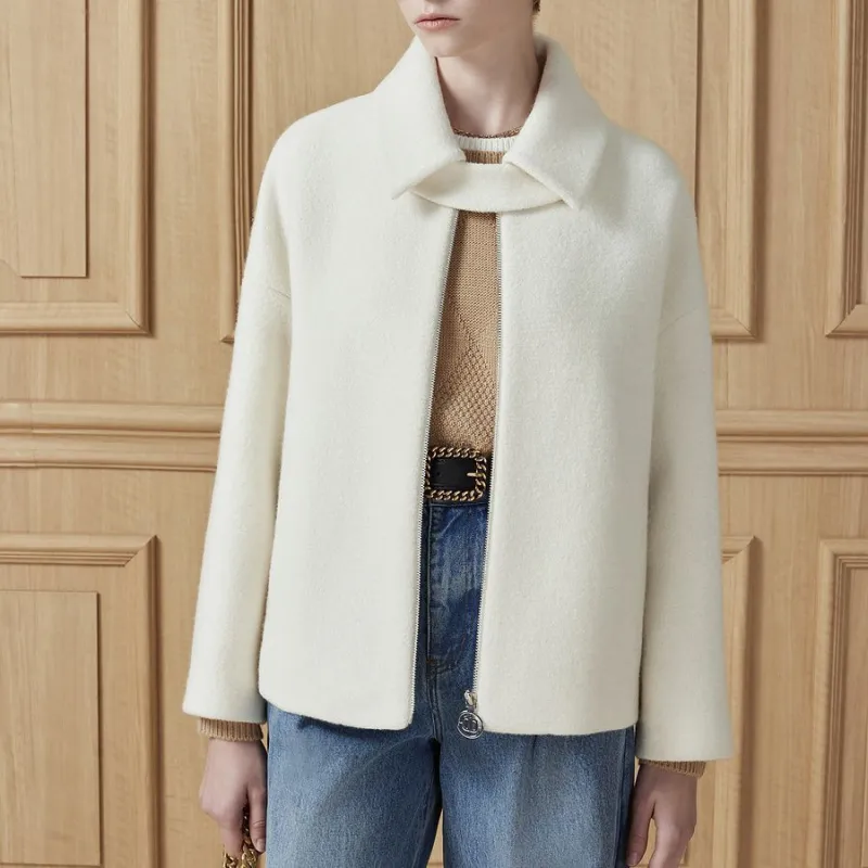 DKNY Coats Women's White-3