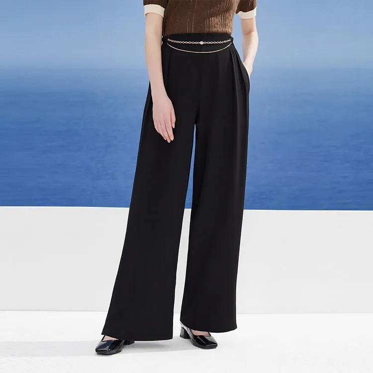 DKNY SS24 Casual Pants Women's Black-2