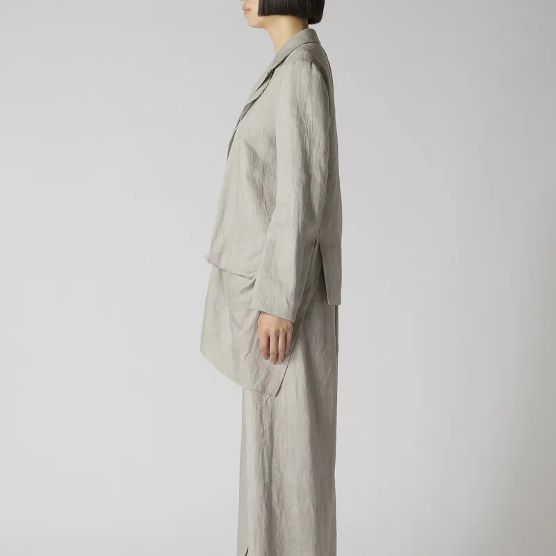 Yohji Yamamoto Y's SS24 Jackets & Coats Women's Light Gray-4