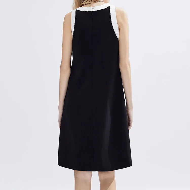 DKNY SS24 Sleeveless Dress Women's Black & Multicolor-2
