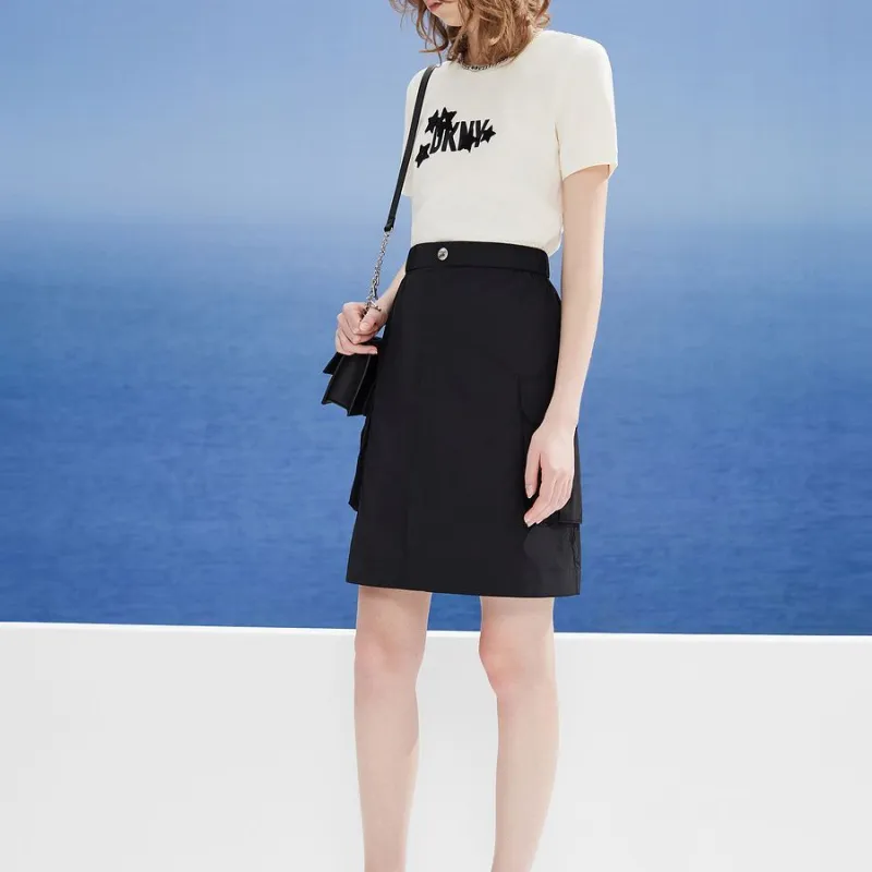 DKNY T-Shirts Women's White-2