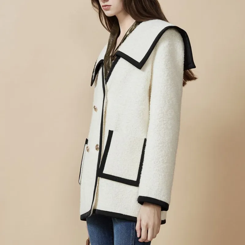 DKNY Coats Women's White-3