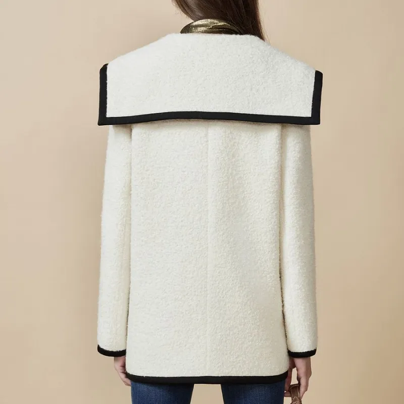 DKNY Coats Women's White-2