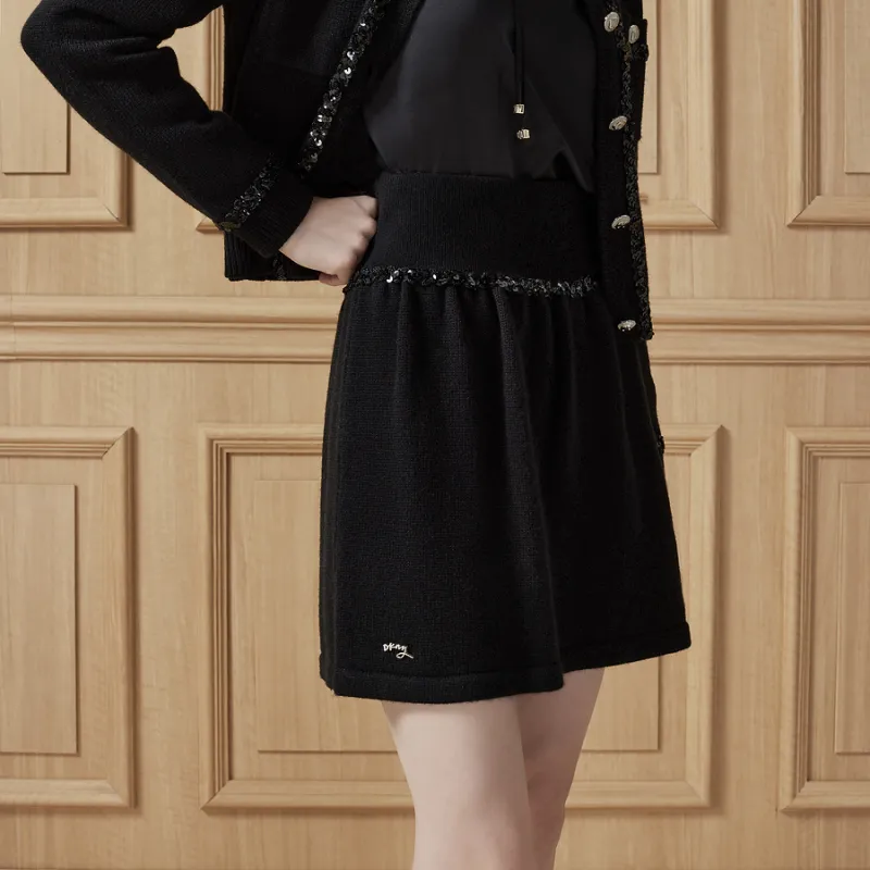 DKNY Casual Short Skirts Women's Black-3