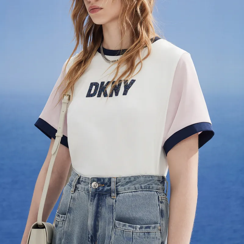DKNY T-Shirts Women's White-3