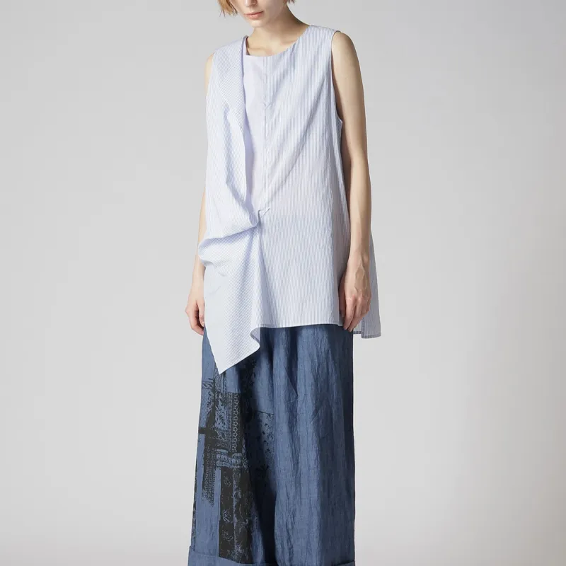 Yohji Yamamoto Y's SS24 Shirt Unisex Light Blue-3