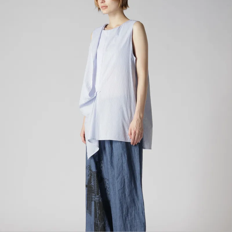Yohji Yamamoto Y's SS24 Shirt Unisex Light Blue-4