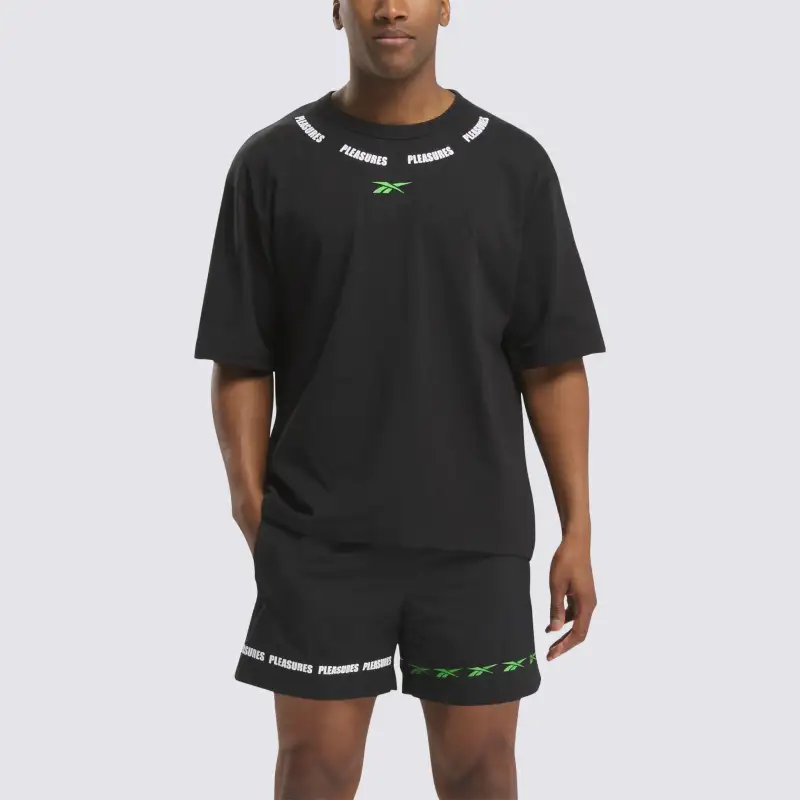 PLEASURES x REEBOK T-Shirt Men's Black-2