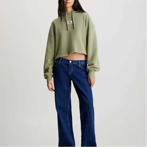 CALVIN KLEIN Sweatshirt Europe Version Women's Green-1