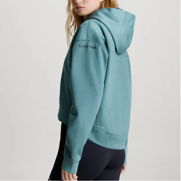 CALVIN KLEIN Sweatshirt Europe Version Women's Blue Green-3