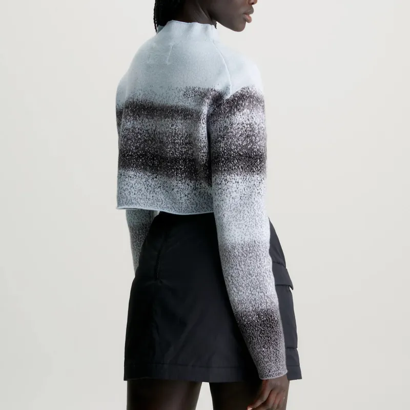 CALVIN KLEIN Knitwear Europe Version Women's Blue Black-3