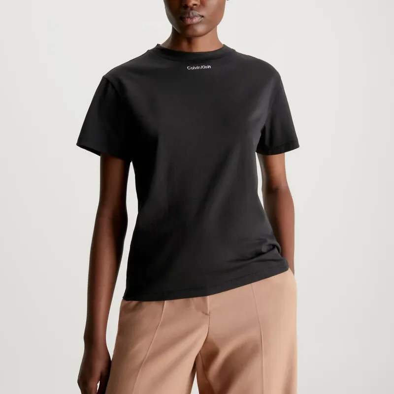 CALVIN KLEIN T Shirt Women's Black Europe Version-2