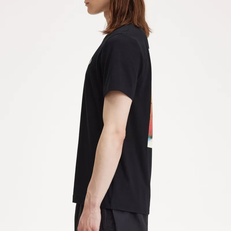 FRED PERRY T Shirts Men Black-3