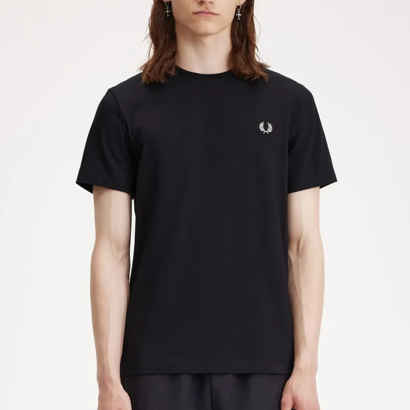 FRED PERRY T Shirts Men Black-2