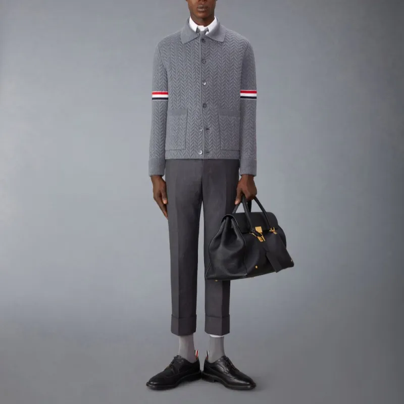 THOM BROWNE Herringbone quited Work Jacket-1