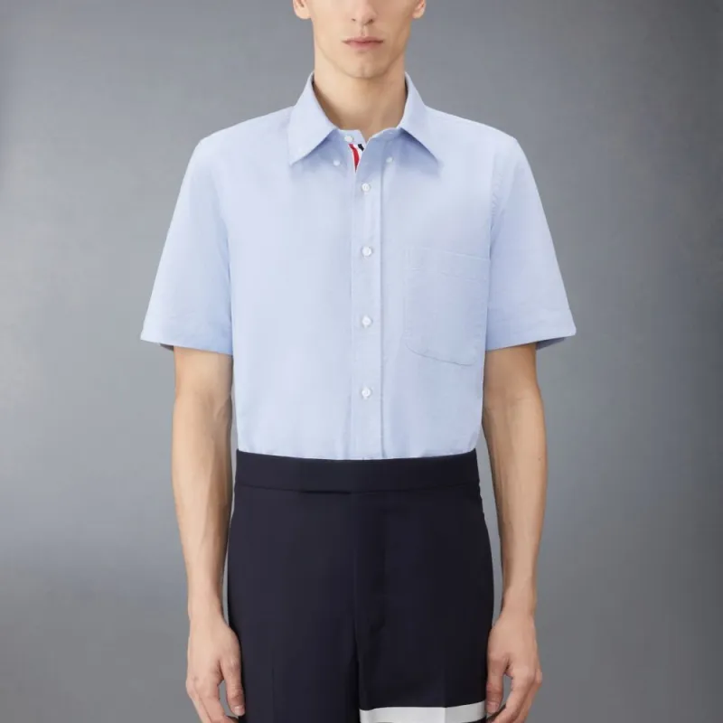 THOM BROWNE Short Sleeved Buttoned Shirt-2