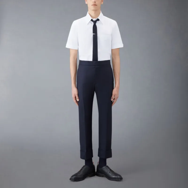 THOM BROWNE Short Sleeved Buttoned Shirt-1