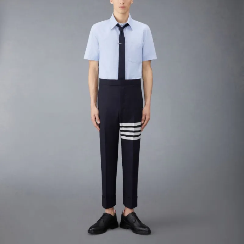 THOM BROWNE Short Sleeved Buttoned Shirt-1