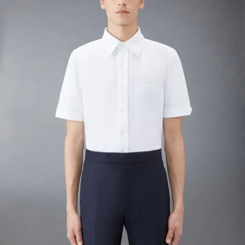 THOM BROWNE Short Sleeved Buttoned Shirt-0