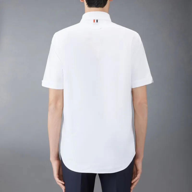 THOM BROWNE Short Sleeved Buttoned Shirt-2