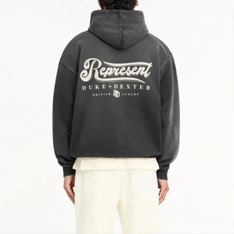 REPRESENT x DUKE DEXTER FW24 Sweatshirt Men's Dyed Black-6