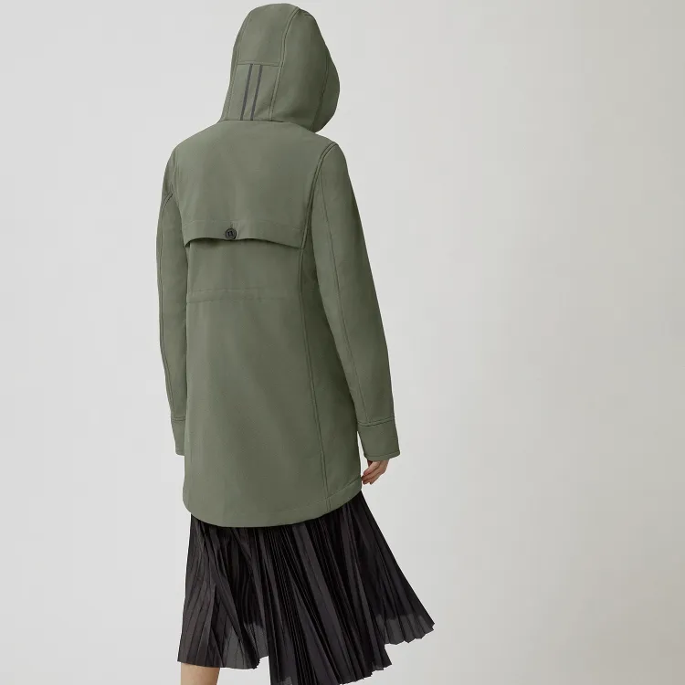Canada Goose Trench Coat Women's Mugwort Green-2