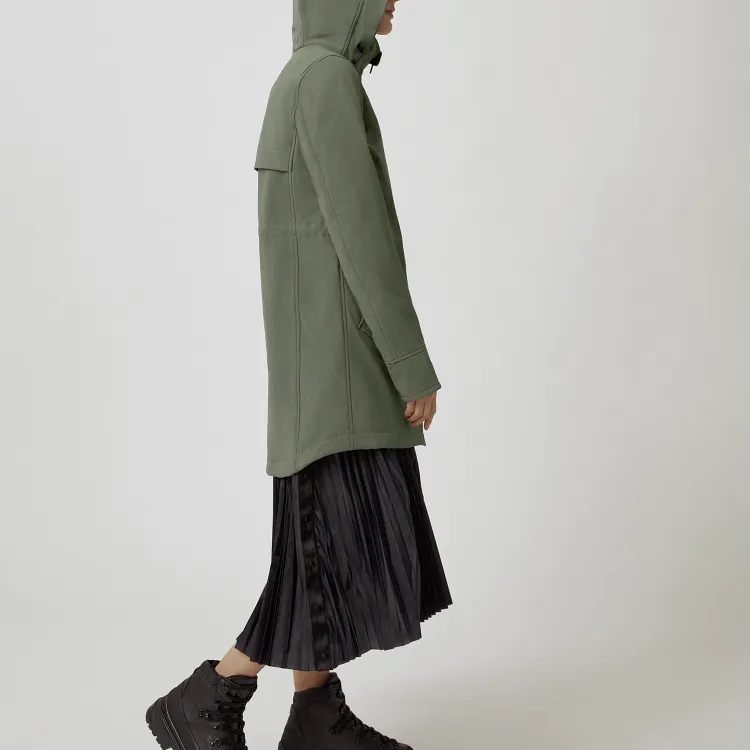 Canada Goose Trench Coat Women's Mugwort Green-3