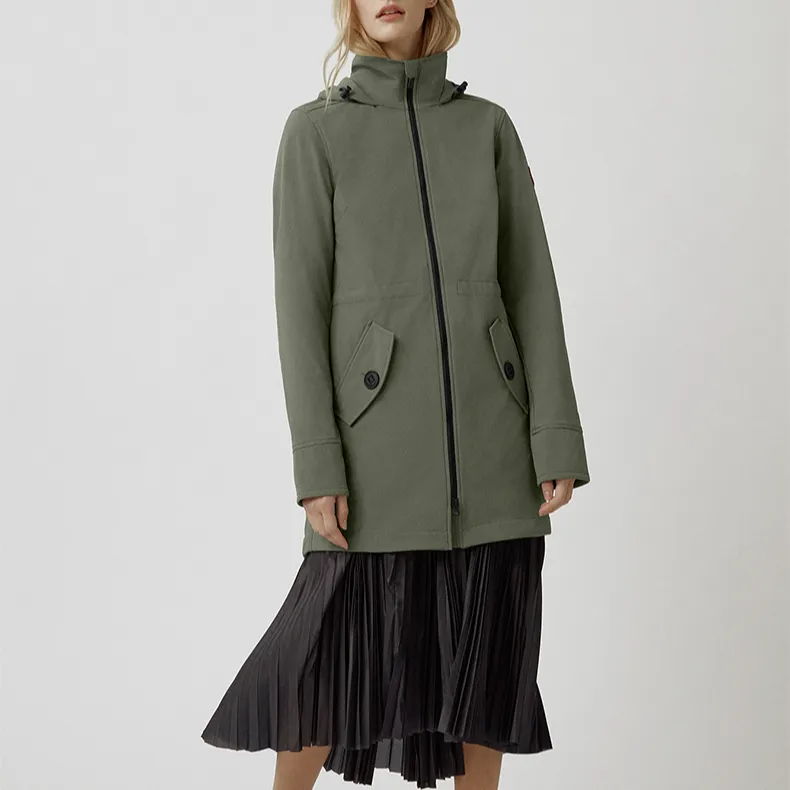 Canada Goose Trench Coat Women's Mugwort Green-1