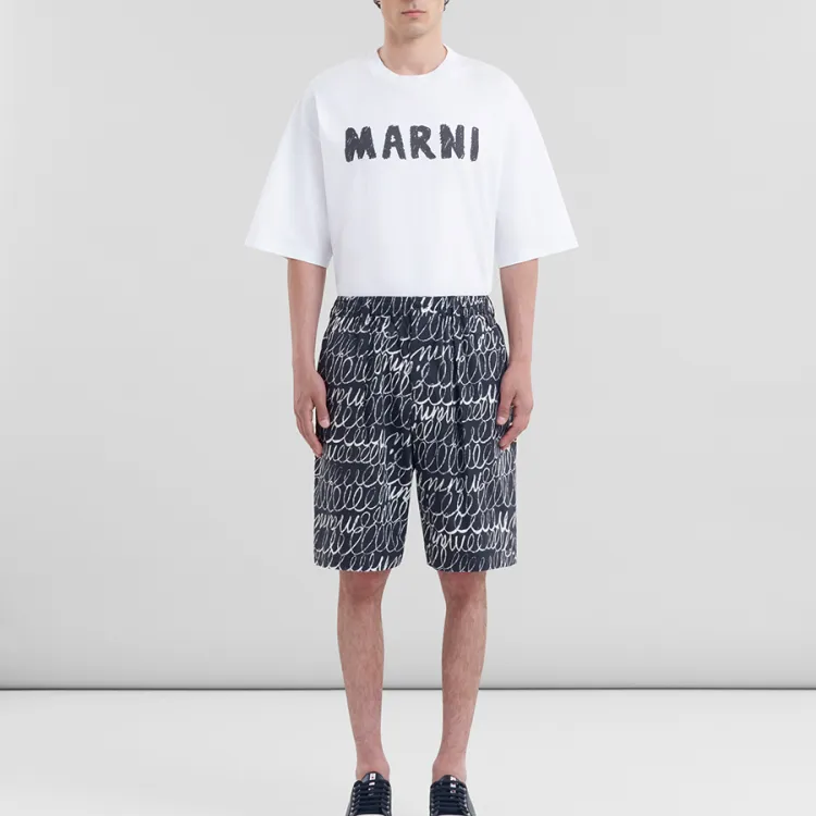 MARNI Drawstring Bermuda Pants-1