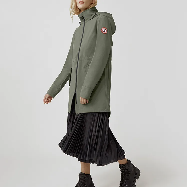 Canada Goose Trench Coat Women's Mugwort Green-4