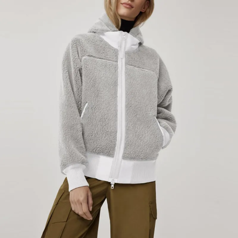 Canada Goose Velvet feel Coat Women's Gray-3