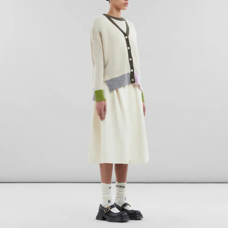 MARNI Colour-block Cashmere Cardigan-3