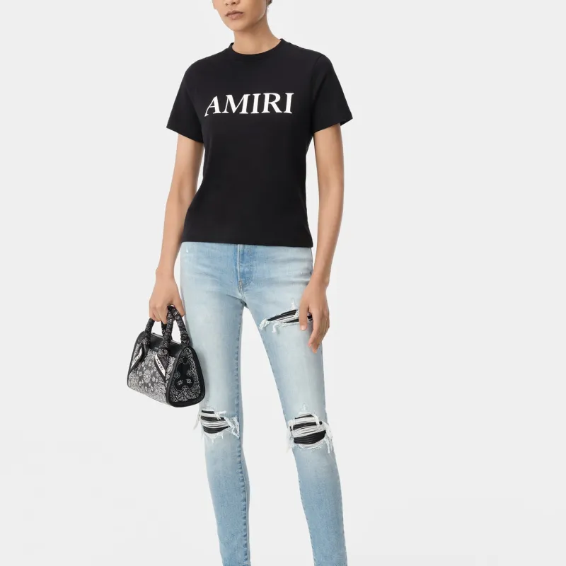 AMIRI Logo Printed Crewneck T Shirt-1