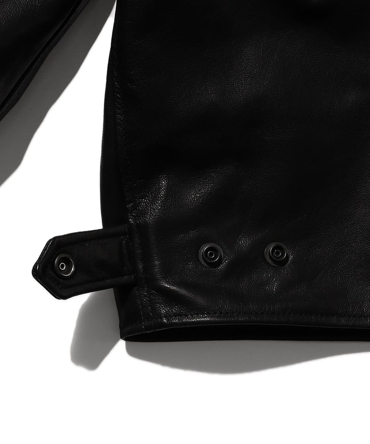 Beams FUTURE ARCHIVE Series Leather Jackets Men Black - POIZON