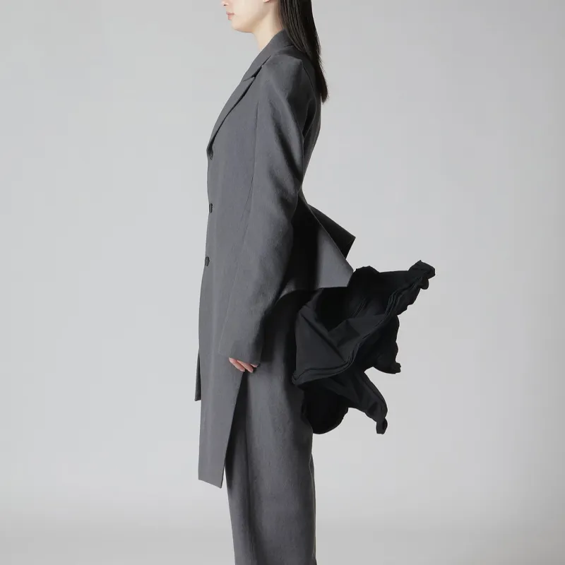 Yohji Yamamoto Asymmetric Single breasted Blazer-4