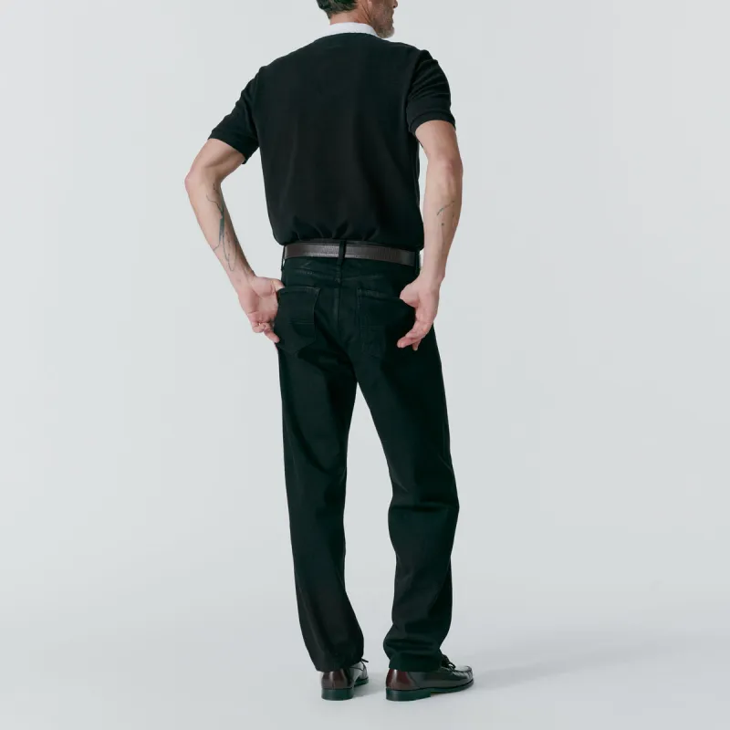 NOAH FW24 Polo Shirt Men's Black/White-2