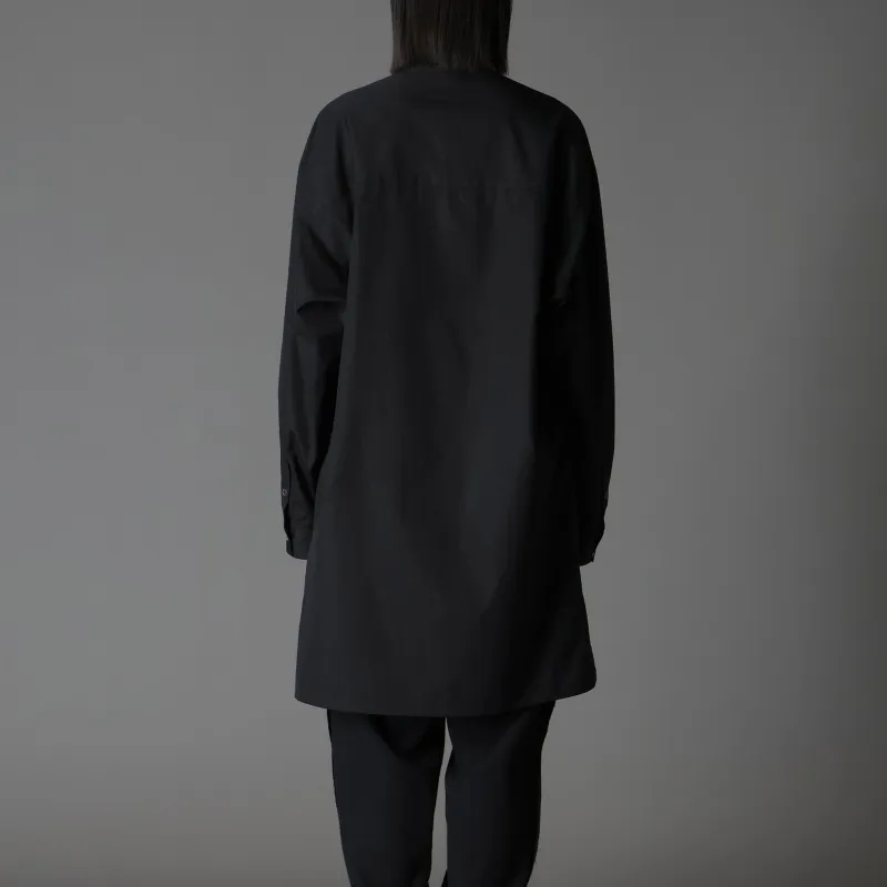 Yohji Yamamoto Long-sleeved Buttoned Cotton Shirt-3