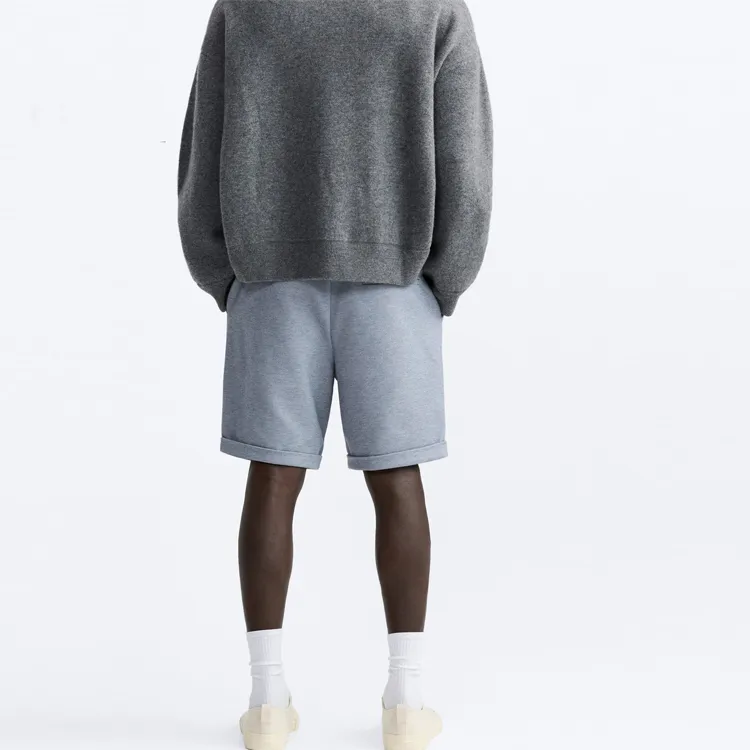 ZARA Casual Shorts Men's Zebra Print Blue-2