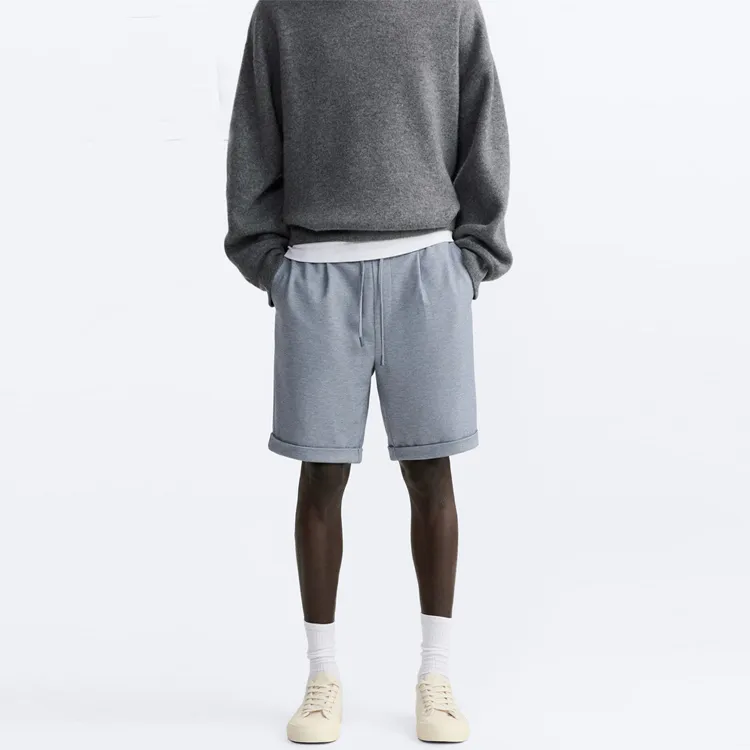ZARA Casual Shorts Men's Zebra Print Blue-1