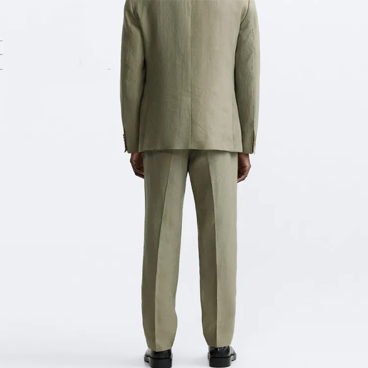 ZARA Suit Trousers Men Khaki-4