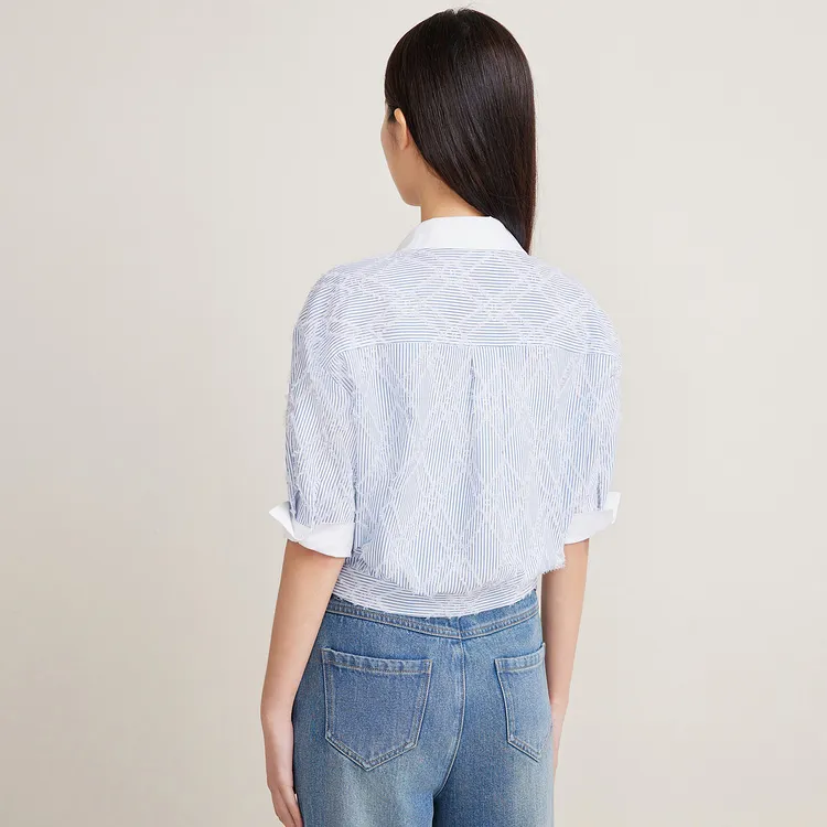 Goodland Shirt Women's Blue White-1