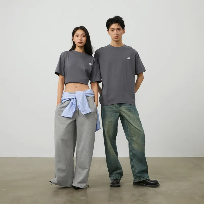 New Balance T Shirt Unisex Charcoal Gray-4